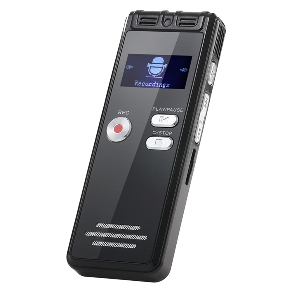 N15 Digital diktafon med 0,96 tommer LCD-skærm, multifunktionel MP3-afspiller, uden hukommelse