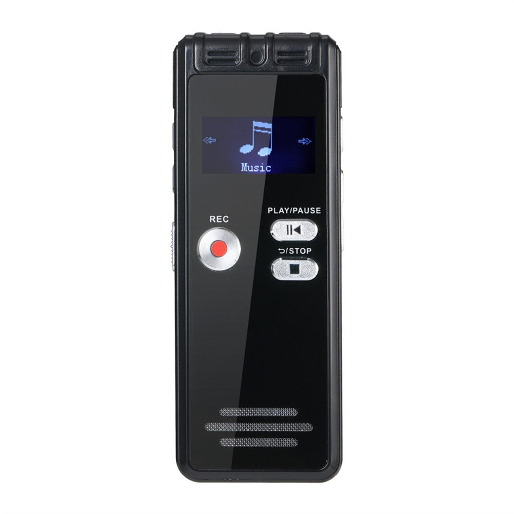 N15 Digital diktafon med 0,96 tommer LCD-skærm, multifunktionel MP3-afspiller, uden hukommelse