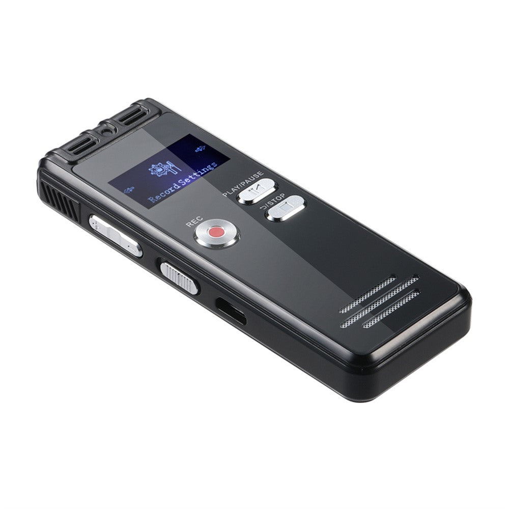 N15 Digital diktafon med 0,96 tommer LCD-skærm, multifunktionel MP3-afspiller, uden hukommelse