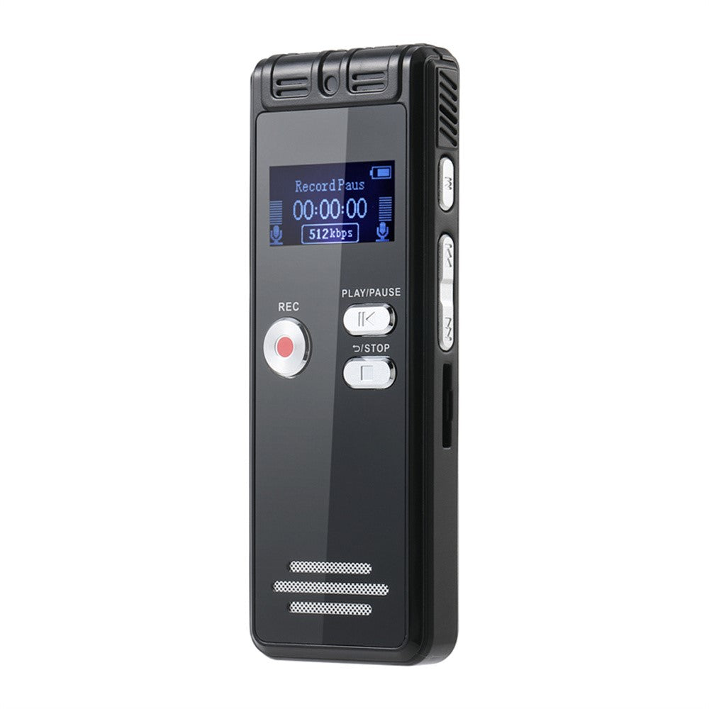 N15 Digital diktafon med 0,96 tommer LCD-skærm, multifunktionel MP3-afspiller, uden hukommelse