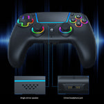 HS-PS5250 Bluetooth-compatible Wireless Game Controller with Hall Effect Triggers 6-Axis Gyro for Sony PlayStation 5/PC