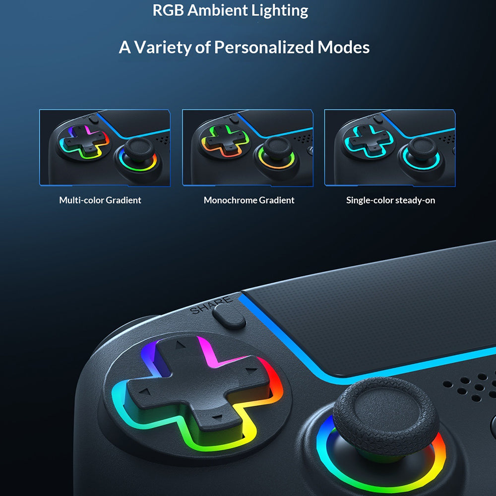 HS-PS5250 Bluetooth-compatible Wireless Game Controller with Hall Effect Triggers 6-Axis Gyro for Sony PlayStation 5/PC