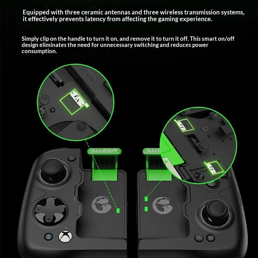 GAMESIR X4a Split Stretch Controller 256-Level Hall Effect Triggers Android Bluetooth-Compatible Gamepad