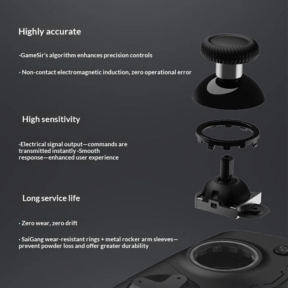 GAMESIR X4a Split Stretch Controller 256-Level Hall Effect Triggers Android Bluetooth-Compatible Gamepad