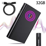 DVR25 32GB Magnetic Voice Activated Recorder AI Noise Reduction USB-C Audio Recorder for Meetings