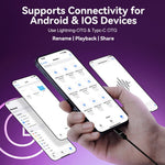 DVR25 32GB Magnetic Voice Activated Recorder AI Noise Reduction USB-C Audio Recorder for Meetings