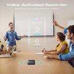 DVR25 32GB Magnetic Voice Activated Recorder AI Noise Reduction USB-C Audio Recorder for Meetings