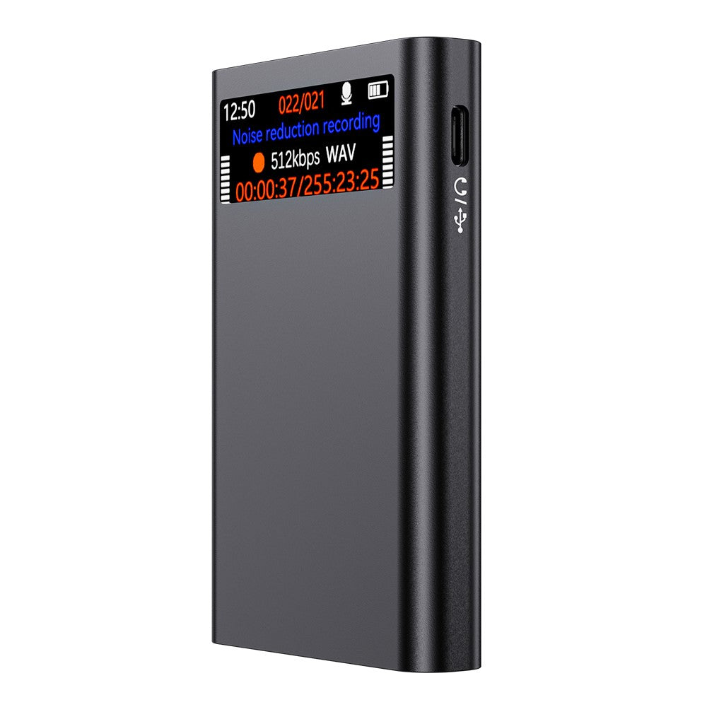 DVR25 64GB Magnetic Voice Activated Recorder AI Noise Reduction USB-C Audio Recorder for Meetings