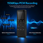P329 16GB Digital Voice Recorder 1.4 inch 1536Kbps PCM Noise Reduction Audio Recorder