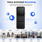 P329 16GB Digital Voice Recorder 1.4 inch 1536Kbps PCM Noise Reduction Audio Recorder