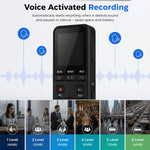 P329 4GB Digital Voice Recorder 1.4 inch 1536Kbps PCM Noise Reduction Audio Recorder