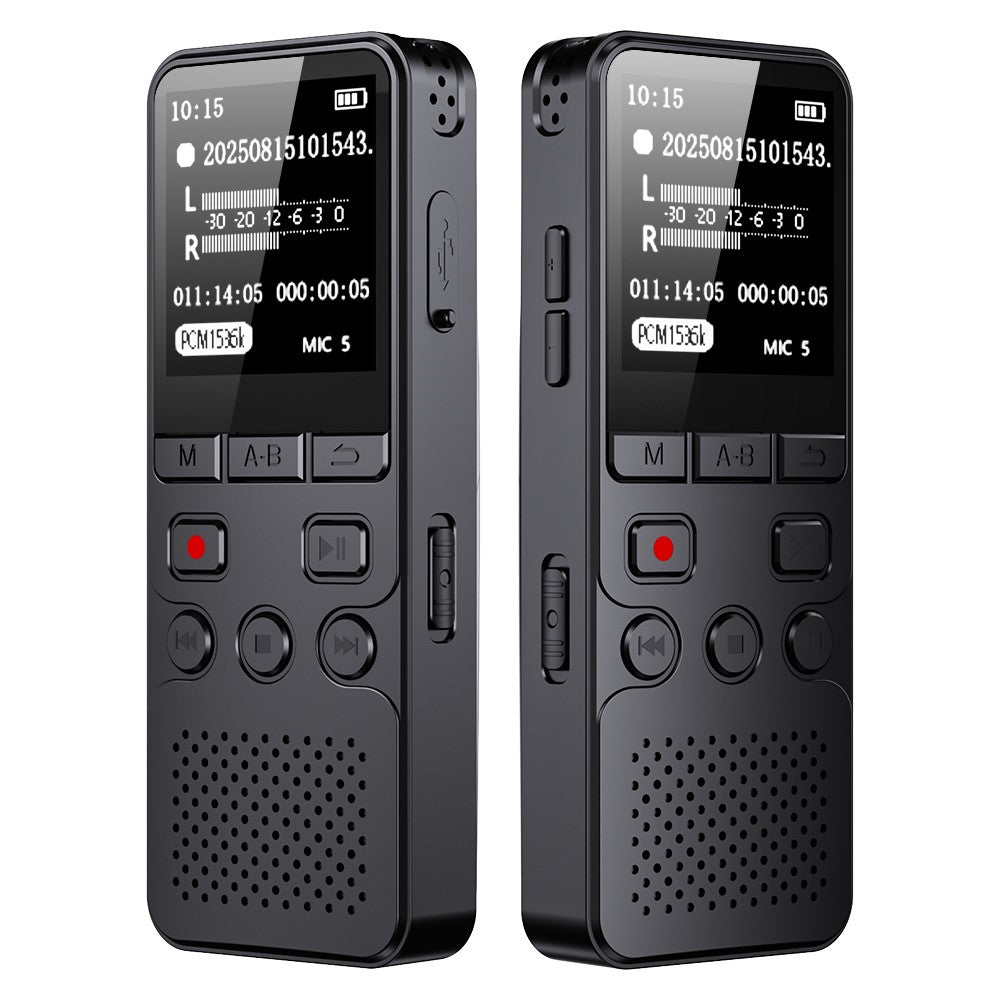 P329 4GB Digital Voice Recorder 1.4 inch 1536Kbps PCM Noise Reduction Audio Recorder
