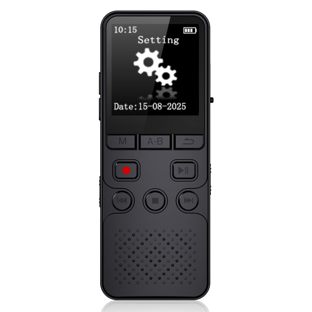 P329 4GB Digital Voice Recorder 1.4 inch 1536Kbps PCM Noise Reduction Audio Recorder