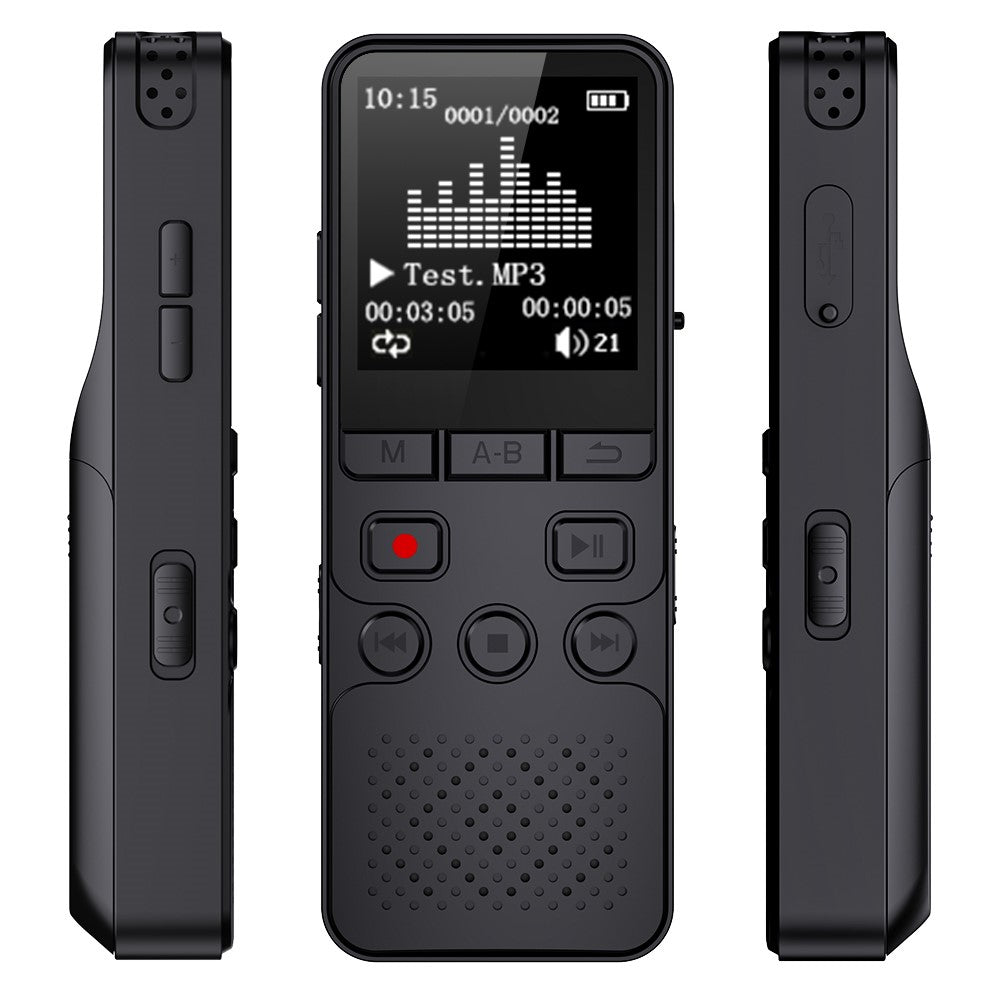 P329 4GB Digital Voice Recorder 1.4 inch 1536Kbps PCM Noise Reduction Audio Recorder
