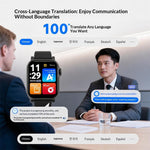 R6566 32GB AI Voice Recorder Watch 2.01 inch Touchscreen Bluetooth-compatible 5.3 AI Transcription Recorder