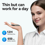 UP-11 64GB AI Voice Recorder Real-Time Speech-to-Text 108-Language Translation Bluetooth-compatible Recorder for Meetings and Interviews