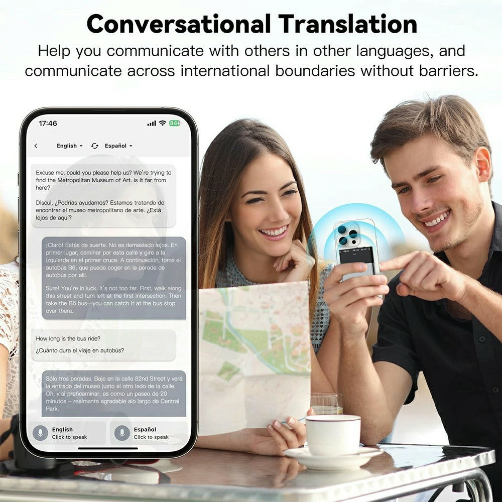 UP-11 64GB AI Voice Recorder Real-Time Speech-to-Text 108-Language Translation Bluetooth-compatible Recorder for Meetings and Interviews
