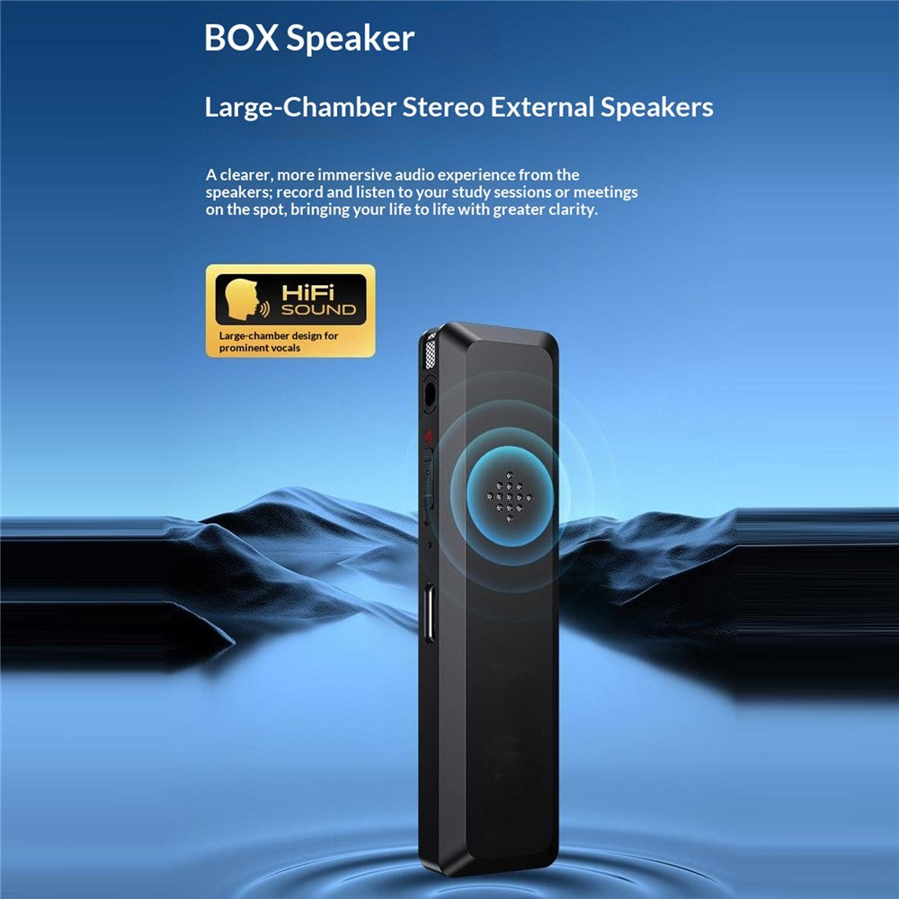 8830 32GB Digital Voice Recorder 0.96-Inch TFT Display 360-Degree Panoramic Microphone Audio Recorder
