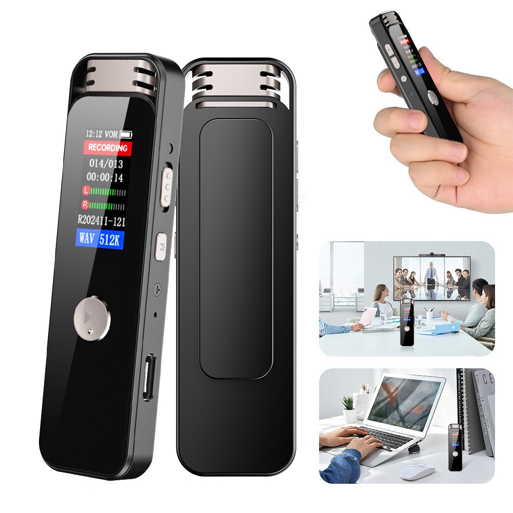 8835 32GB Digital Voice Recorder Dual Microphone Noise Reduction Recorder for Business Meetings Interviews