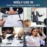 8835 64GB Digital Voice Recorder Dual Microphone Noise Reduction Recorder for Business Meetings Interviews