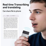 UP-11 32GB AI-stemmeoptager Realtids tale til tekst 108-sprogs oversættelse Bluetooth-kompatibel optager til møder og interviews