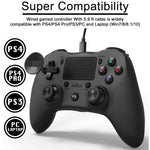 MB-P912w Wired Gamepad Dual Analog Game Joystick Controller Gaming Gamepad for PS4