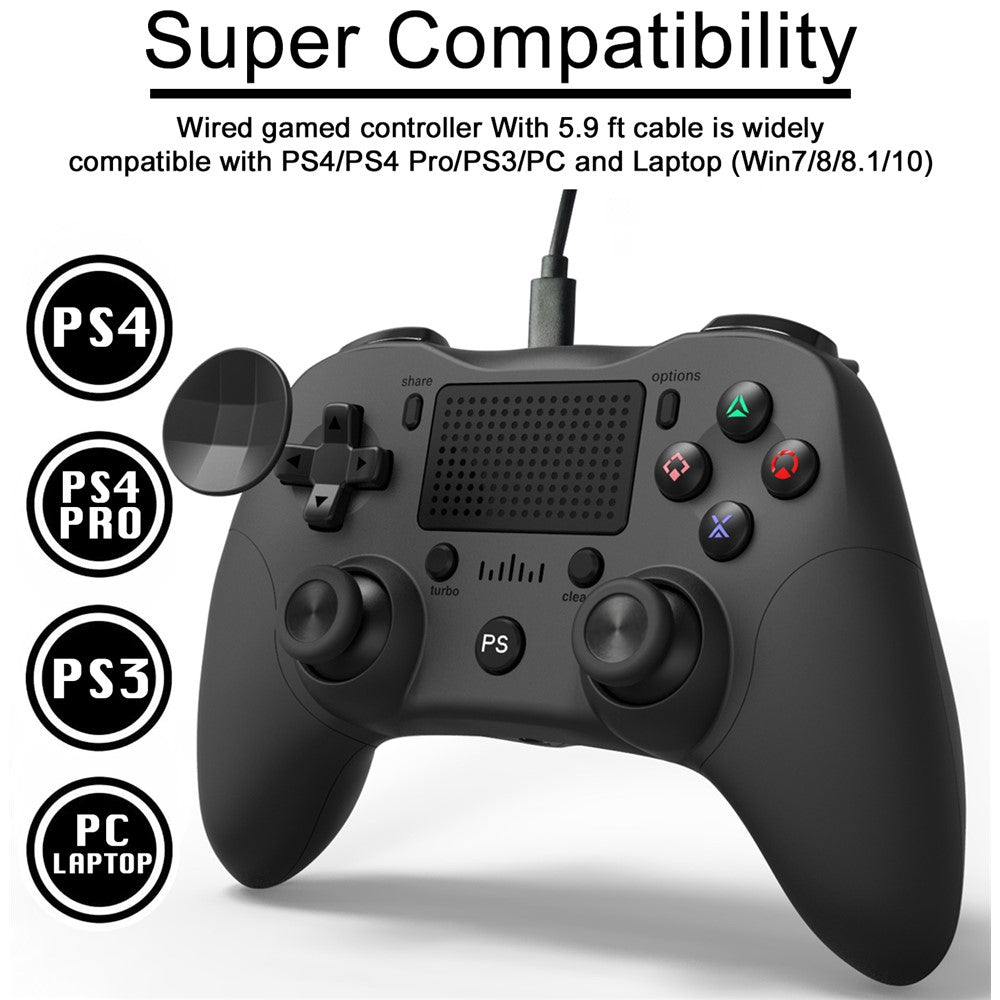 MB-P912w Wired Gamepad Dual Analog Game Joystick Controller Gaming Gamepad for PS4