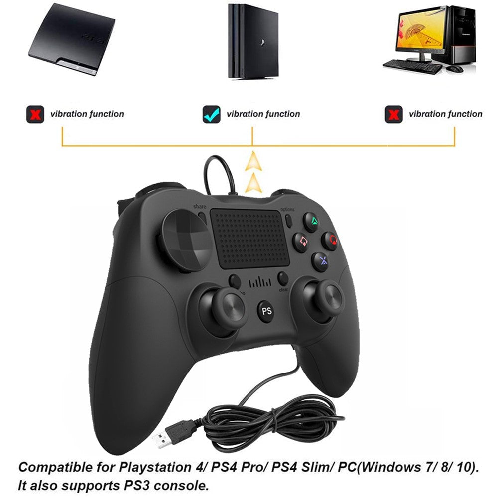 MB-P912w Wired Gamepad Dual Analog Game Joystick Controller Gaming Gamepad for PS4