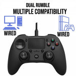 MB-P912w Wired Gamepad Dual Analog Game Joystick Controller Gaming Gamepad for PS4
