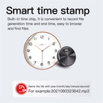 Q37 8GB Mini Portable Voice Activated Audio Recorder Smart Time Stamp Noise Reduction Voice Recorder