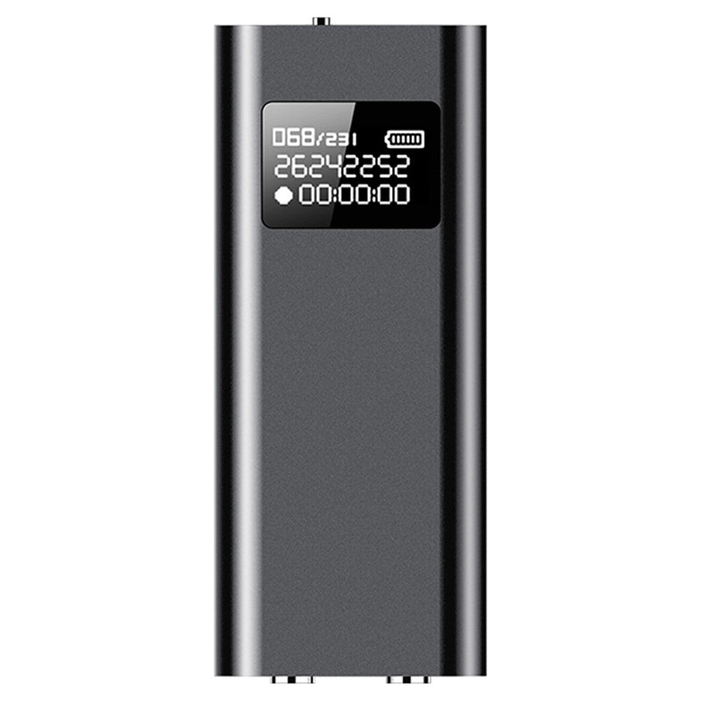 Q25 4 GB bærbar optager med rygclips, magnetisk, lydoptager, LED-skærm, musikafspiller, diktafon til klasseværelsesmøder og taler