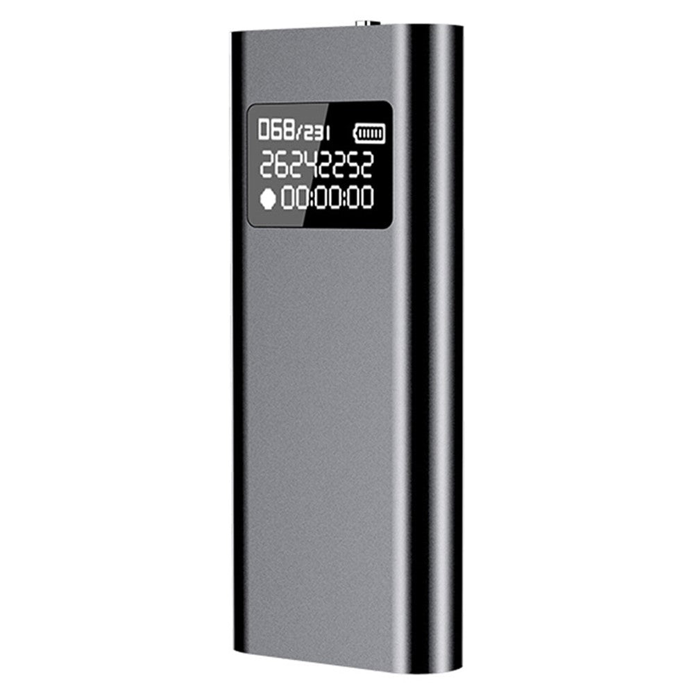 Q25 4 GB bærbar optager med rygclips, magnetisk, lydoptager, LED-skærm, musikafspiller, diktafon til klasseværelsesmøder og taler