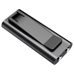 Q25 4 GB bærbar optager med rygclips, magnetisk, lydoptager, LED-skærm, musikafspiller, diktafon til klasseværelsesmøder og taler