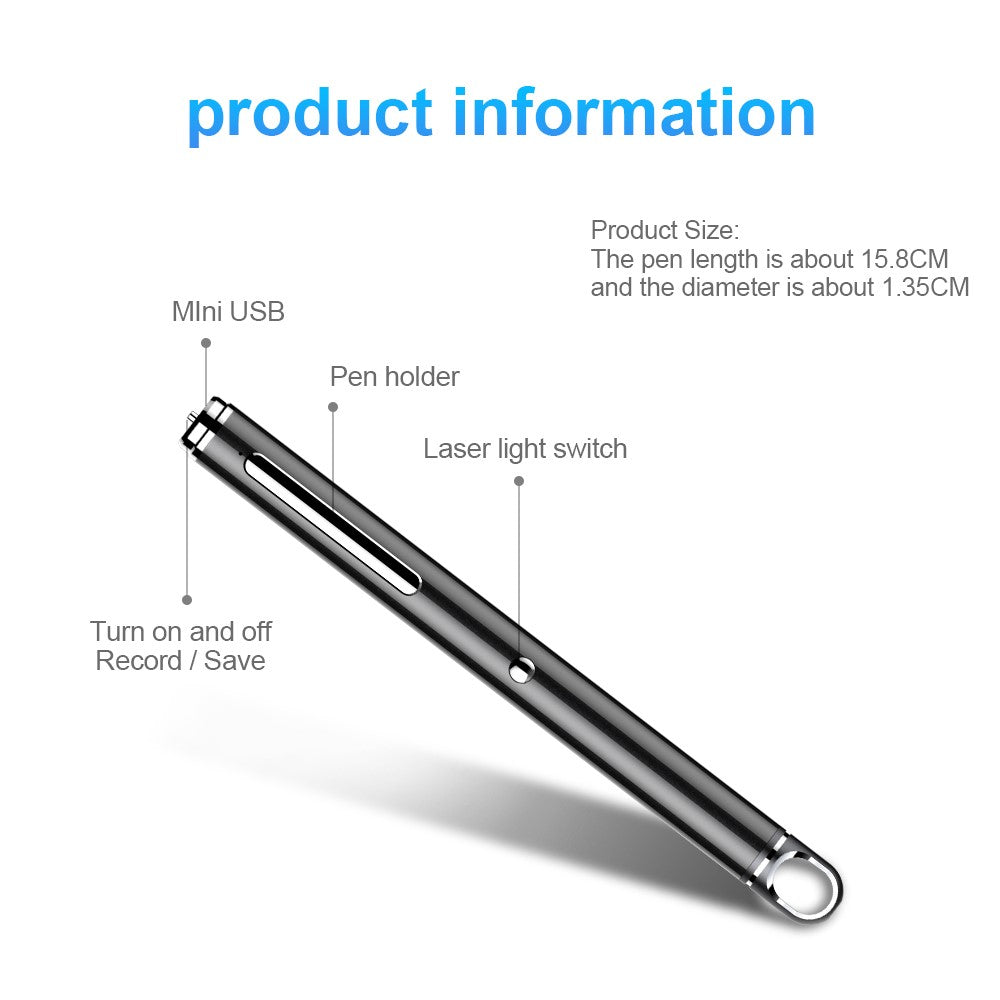Q83 Noise Reduction Recording Device Pen 32G Infrared Ray Indicator Light Voice Recorder