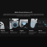 8BITDO Pro 2 Wired Controller Steam Game Console Gamepad with Modifiable Vibration for Nintendo Switch/Windows