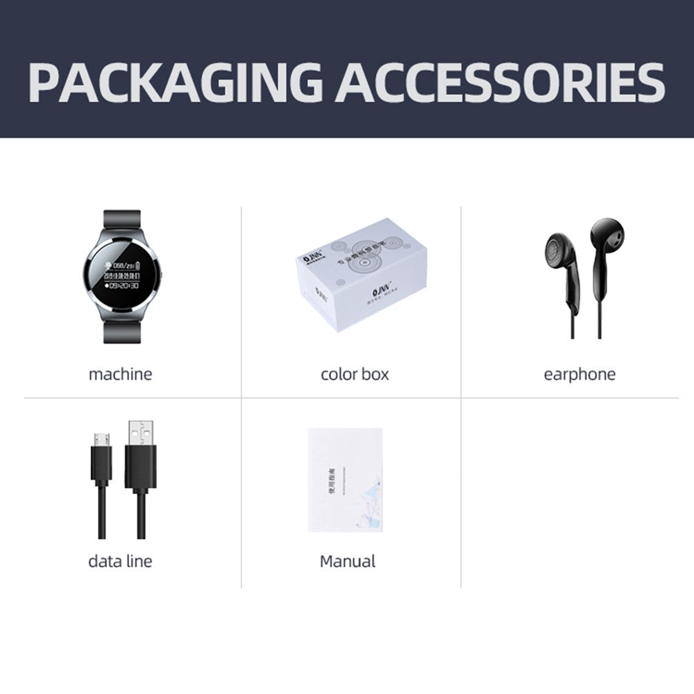 S8 16GB Voice Recorder Bracelet Digital Watch Sound Voice Password Encryption Audio Recorder for Lectures Meetings Interviews Classes