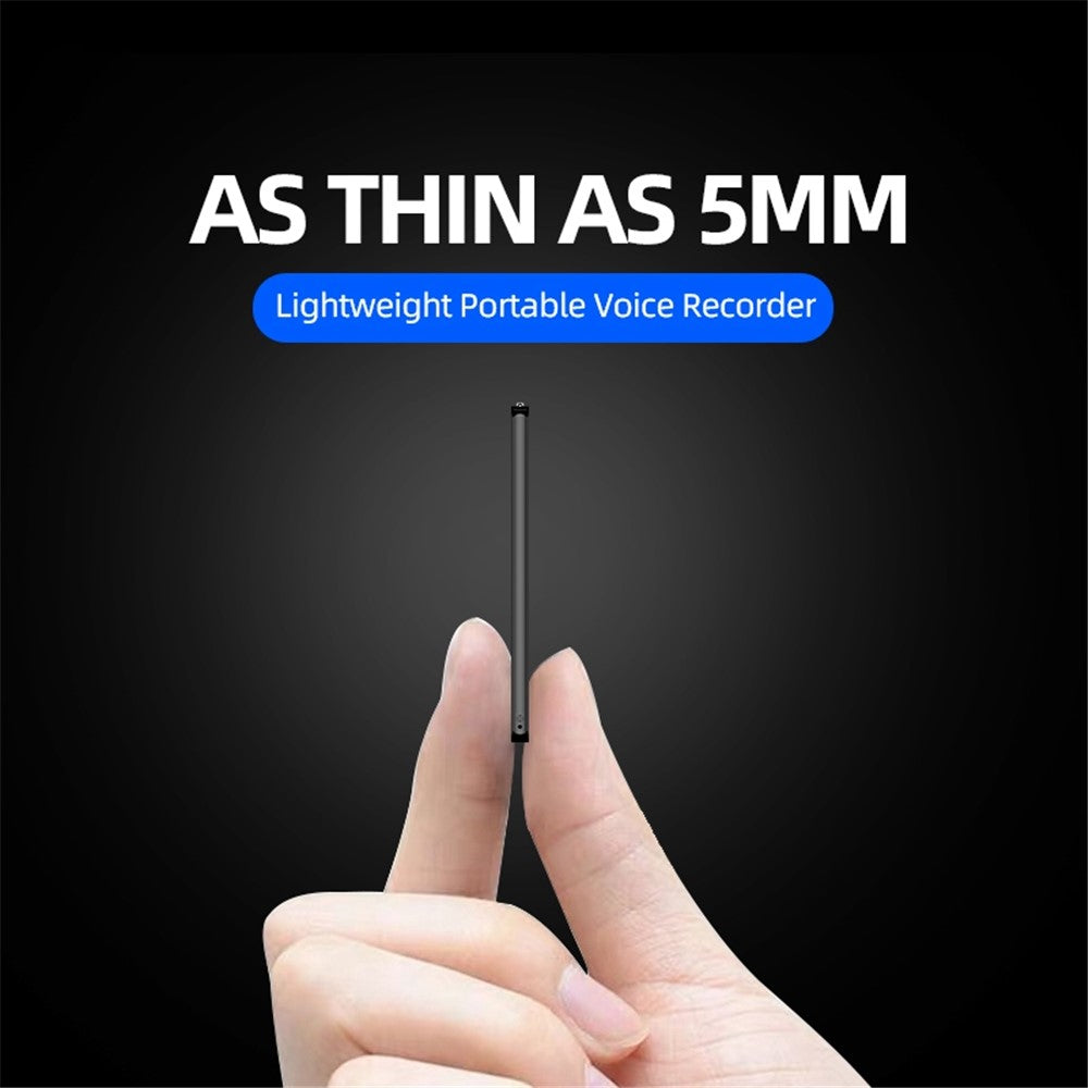 M2 8GB Intelligent Støjreducerende HD Stemmeaktiveret Optager Mini Lydoptagelseslagerenhed