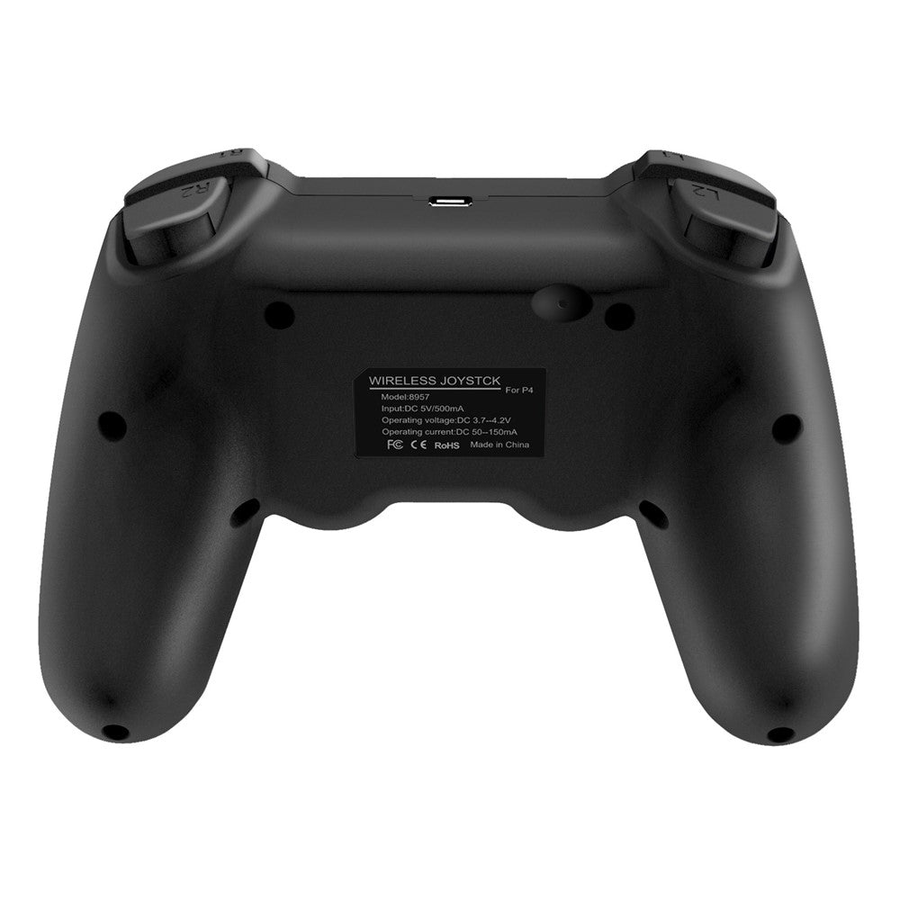 8957 Bluetooth-compatible Wireless Controller for PS4 Game Consoles Joystick Gamepad with LED Light/3.5mm Audio Port Support Dual Motor Dual Vibration