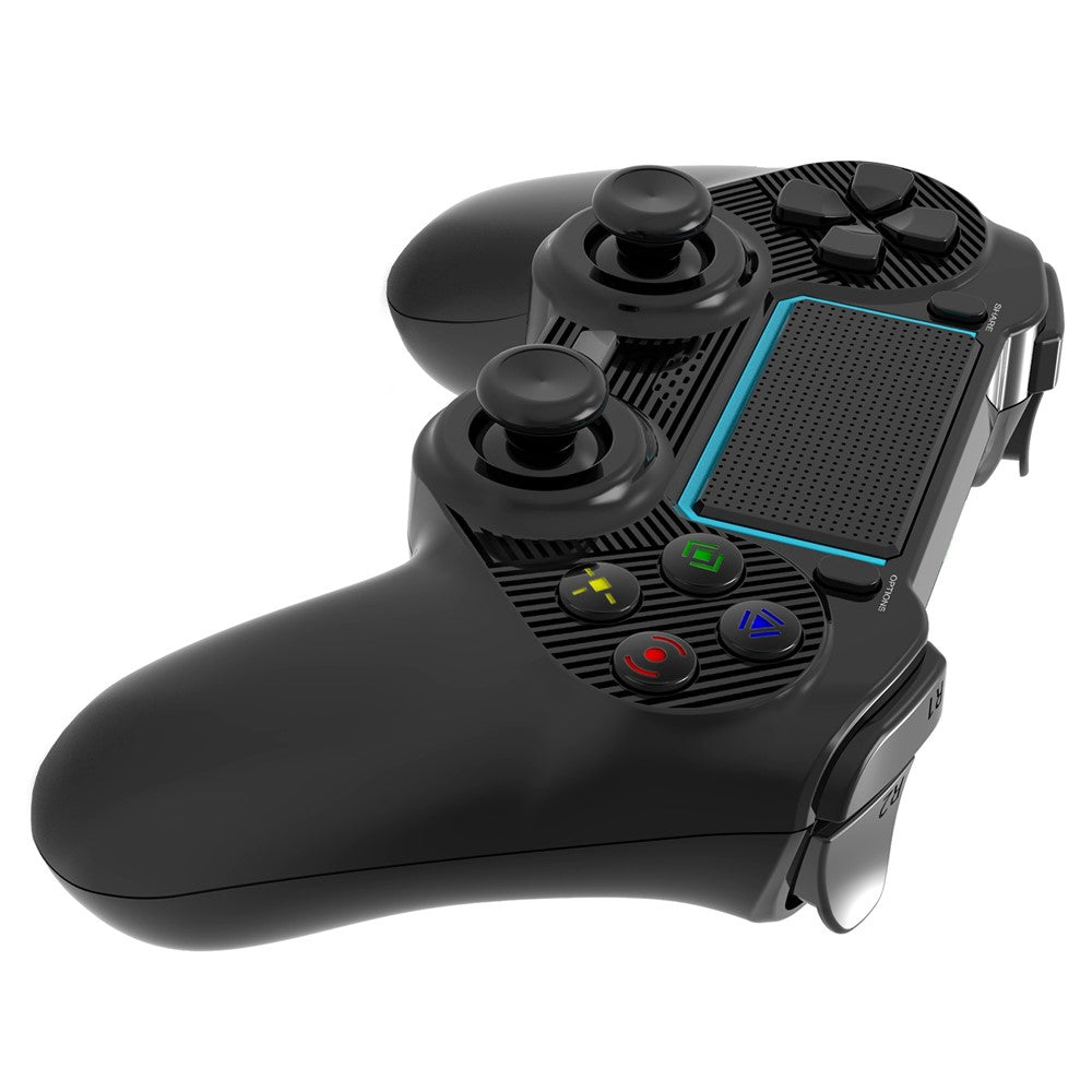8957 Bluetooth-compatible Wireless Controller for PS4 Game Consoles Joystick Gamepad with LED Light/3.5mm Audio Port Support Dual Motor Dual Vibration