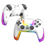 P07 Dazzle Lighting Wireless Bluetooth-compatible Controller for PS4 Game Console Gamepad (without Stand)