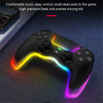P07 Dazzle Lighting Wireless Bluetooth-compatible Controller for PS4 Game Console Gamepad (without Stand)