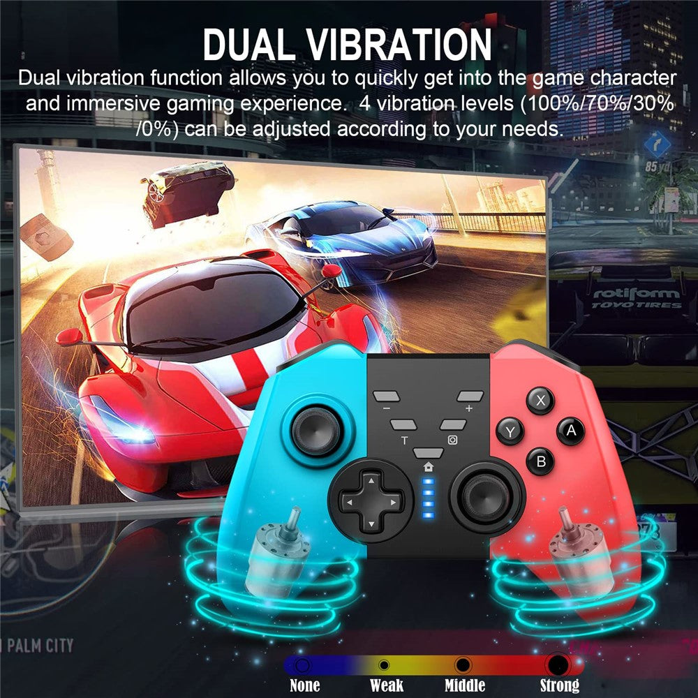 8592 Wireless Gaming Controller for Switch Bluetooth-compatible Gamepad Supports Wake-up SWH Console with Dual-Vibration