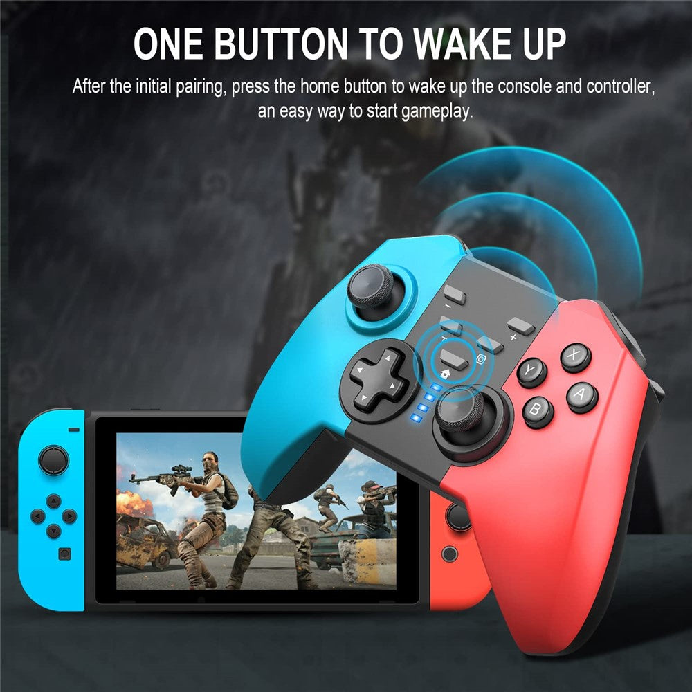 8592 Wireless Gaming Controller for Switch Bluetooth-compatible Gamepad Supports Wake-up SWH Console with Dual-Vibration