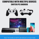 HS-SW510 Wireless Controller for Nintendo Switch, Bluetooth-compatible Multi-Platform Gamepad Joystick with Turbo Function