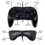 8553 Gamepad for Nintendo Wii, WiiU Game Console Wired Controller with 1.1m Cable