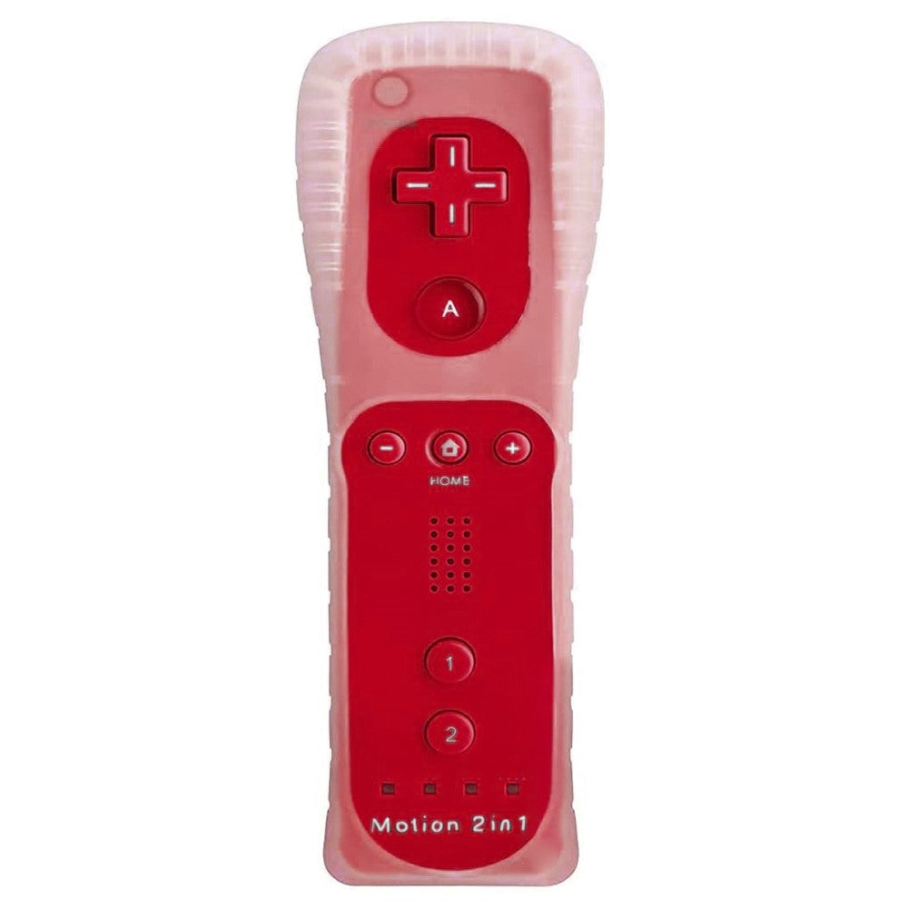 8512 Compatible with Nintendo Wii Remote Controller Motion 2-in-1 Wireless Gamepad with Silicone Case, Strap