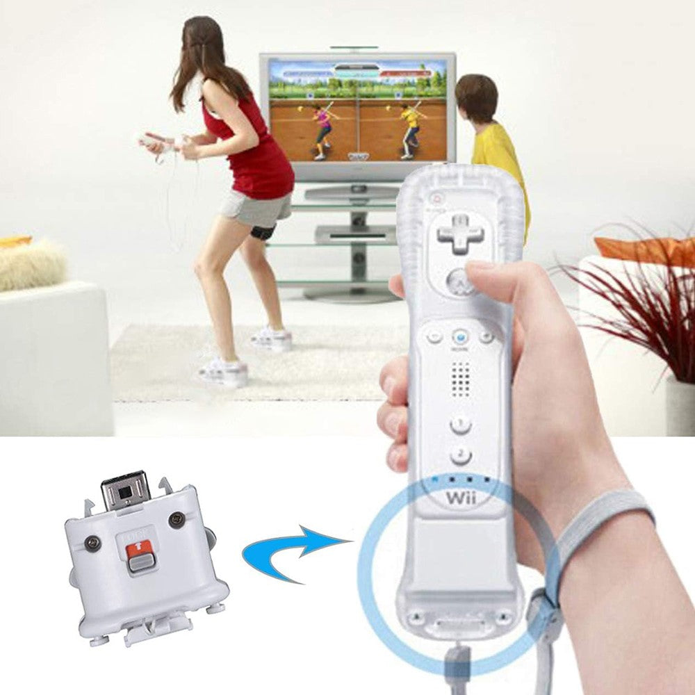 Motion Plus Adapter for Nintendo Wii Remote Controller Upgraded Motion Attachment, White