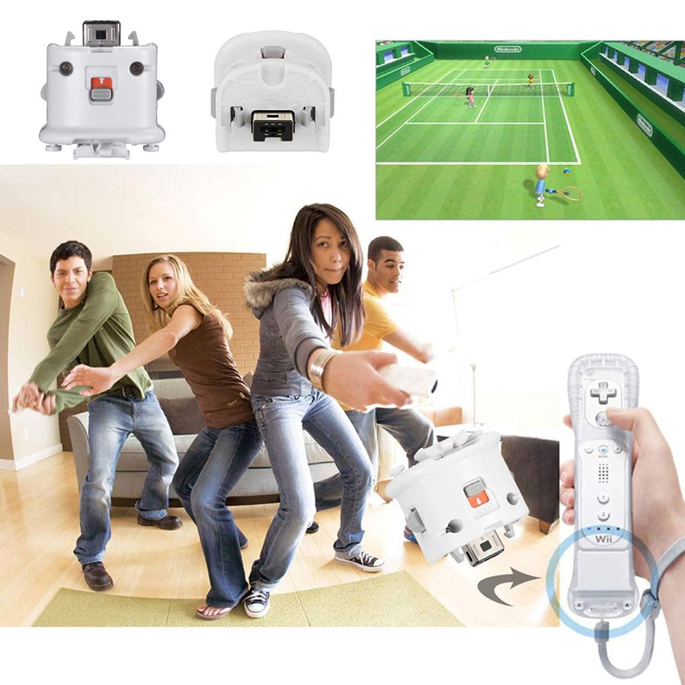 Motion Plus Adapter for Nintendo Wii Remote Controller Upgraded Motion Attachment, White