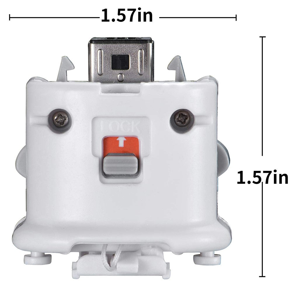 Motion Plus Adapter for Nintendo Wii Remote Controller Upgraded Motion Attachment, White