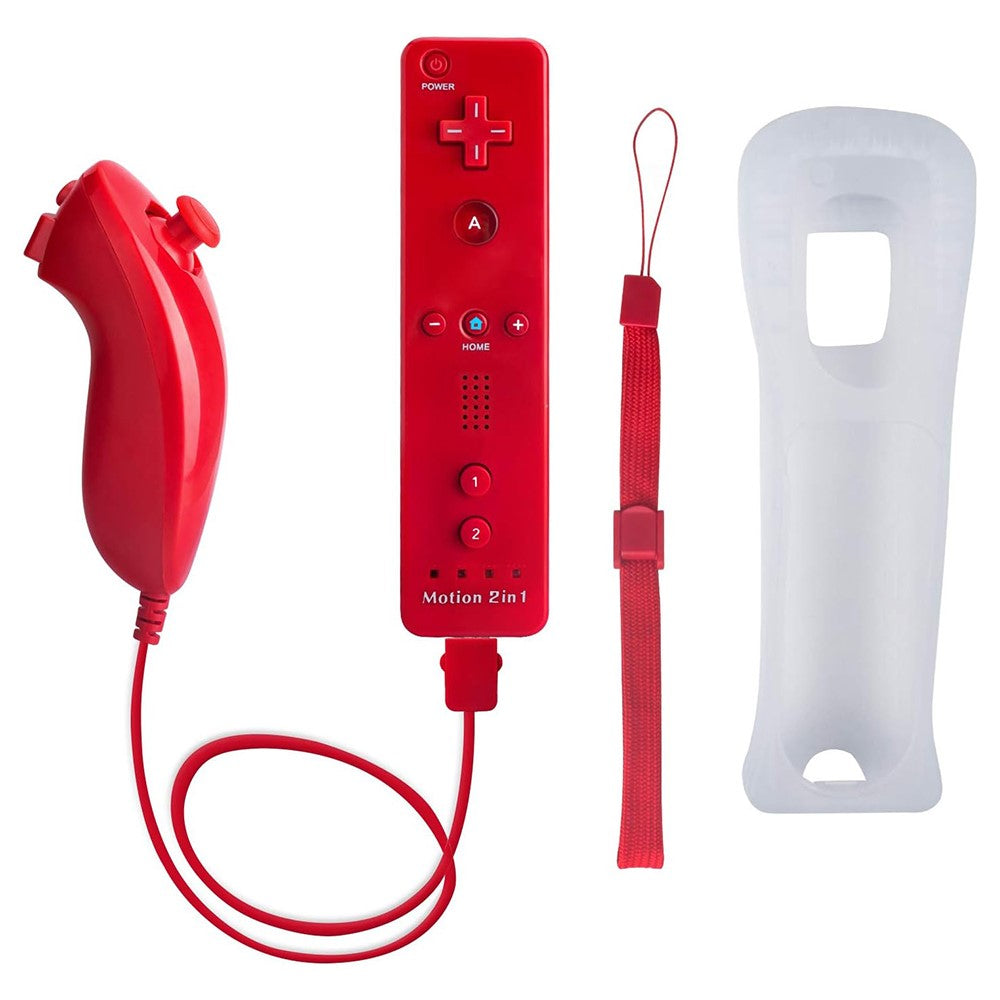 8512 til Wii U / Wii-konsol fjernbetjening trådløs controller med indbygget Motion Plus